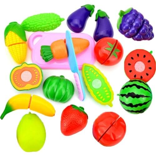 Cutting Toys Play Cutting Food Kitchen Toy Cutting Fruits Vegetables Pretend Food Playset Early Development Learning Toy Gifts
