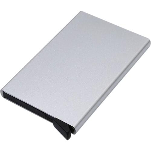 Credit Card Holder Men Slim Anti Protect Travel ID Cardholder Women Rfid Wallet Metal Case Porte Carte