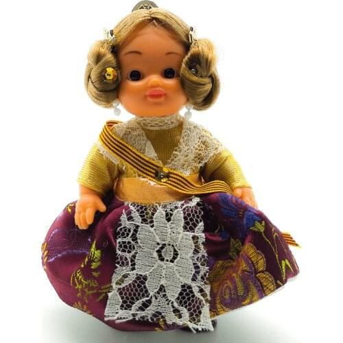 Lovedoll collection 15 cm typical Valencian Fallera Valencia manufactured in Spain by Folk crafts gift barriguitas