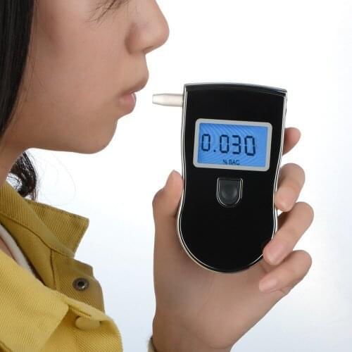 NEW Hot selling AT818 Professional Police Digital Breath Alcohol Tester Breathalyzer