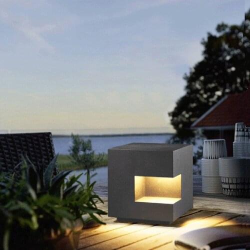 Outdoor Garden Lawn Lamp Waterproof Aluminum Courtyard Villa Pathway Pillar Light Outdoor Patio Pathway Landscape Bollards Light