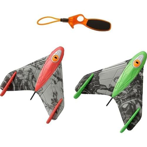 Throwing Foam Airplanes Mini Glider Catapult Aircraft Catapult Slingshot Plane Toys Outdoor Sport Parent-Child Interaction Games