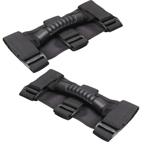 2Pieces Roll Bar Grab Handles Grib Hand Holder For Jeep Wrangler JK TJ YJ
