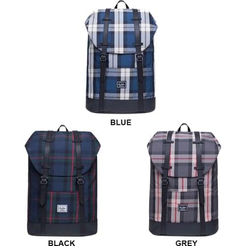 KAUKKO Small Fresh Plaid Canvas Ladies Backpack New Fashion High Quality Student Bag Casual Wild Large Capacity Travel Backpack