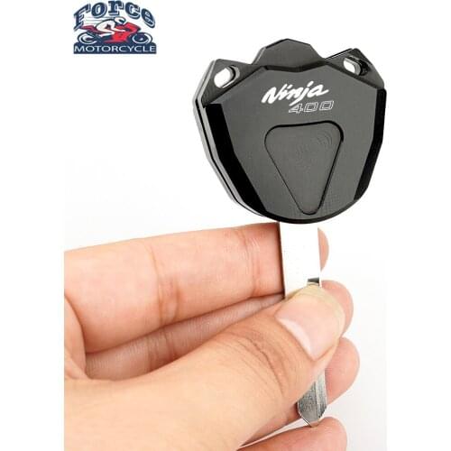 With Logo For Kawasaki Ninja400 Ninja 400 Z400 NEW CNC Motorcycle Accessories Key Case Cover Shell (Key Without Chip)