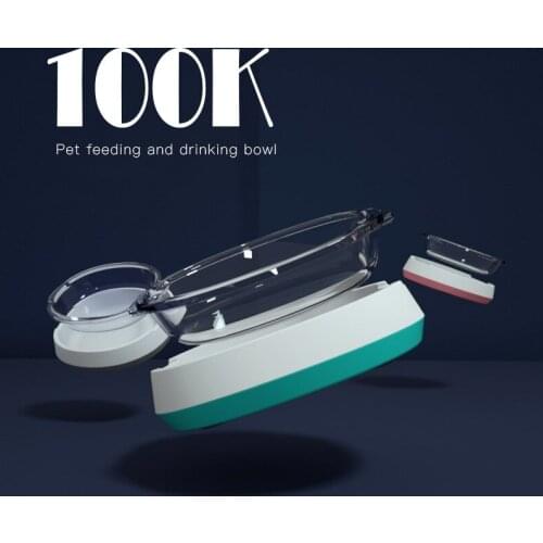 Removable Glass Pet Feeding and Drinking Bowl Easy To Clean Water Bowl and Food Feeder For Dogs Cats Pet Supplies