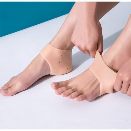 Silicone Heel Socks Feet care Gel Cracked Foot Skin Care Protectors Anti Cracking