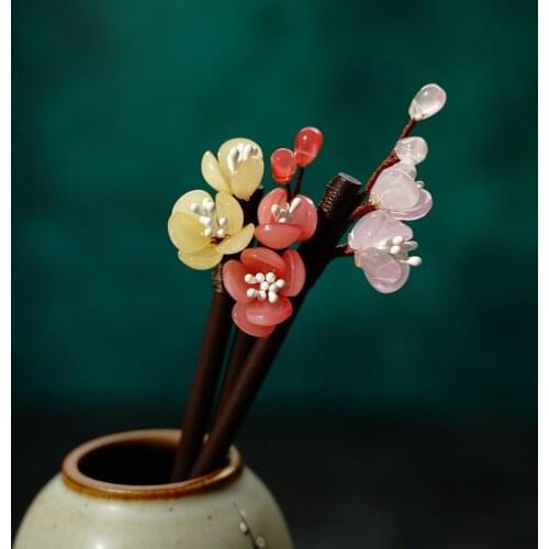 Ancient Hanfu Hair Stick Hairpin Ornament Chinese Step Shake Hair Sticks Hair Style Tool Hair Clip Headwear Hair Accessories