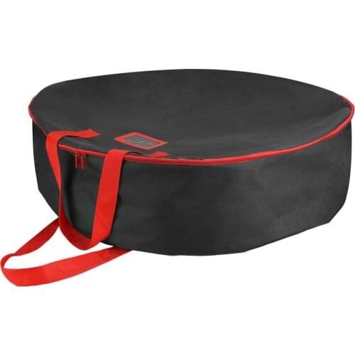 Handles Storage Bag Wreath Organized Bags Christmas Canvas Oxford Cloth Zippered Home Supply Waterproof Clean Up Container