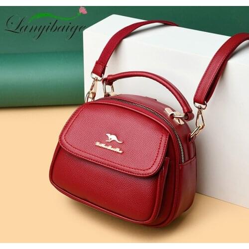 LANYIBAIGE womens shoulder bag Square leather crossbody bags for women handbags High quality ladys hand bags Crossbody bag Sac