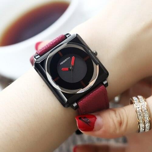 2020 Top Brand Square Women Bracelet Watches Contracted Leather Crystal WristWatches Women Dress Ladies Quartz Clock Dropshiping