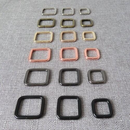 100pcs wholesale 15mm 20mm 25mm metal hardware belt straps buckle handbag connect buckle dog leash garment DIY sewing accessory