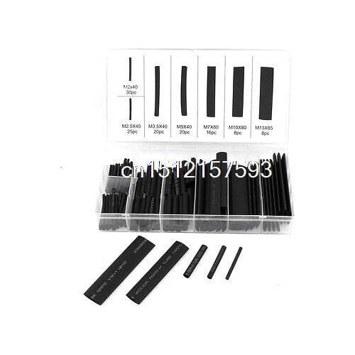 127 Pcs Heat Shrink Wire Wrap Assortment Tube Electrical Connection Cable Sleeve