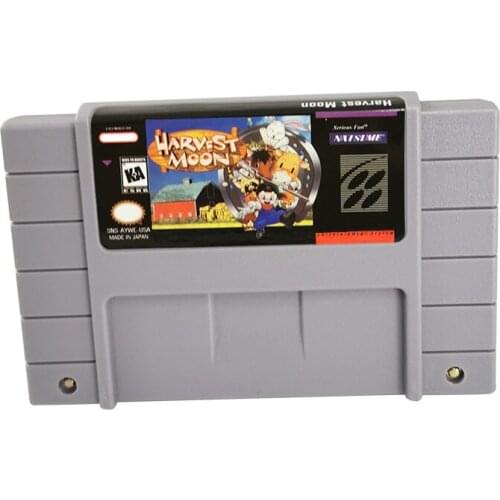 16 Bit game cartridgewith box for snes game console