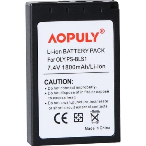 1800mAh PS-BLS1 BLS1 BLS-1 Li-ion Camera Battery For OLYMPUS E-PL1 E400 E410 E420 E450 E620 E-P1 E-P2 E-PL1 BLS-1 BLS 1 Battery