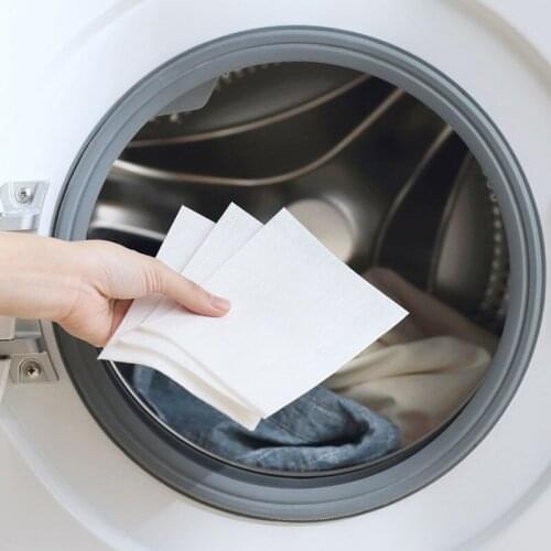 24pcs/box Dyeing Cloth Washing Machine Use Mixed Dyeing Proof Color Absorption Sheet Anti Dyed Cloth Laundry Grabber Cloth E1103