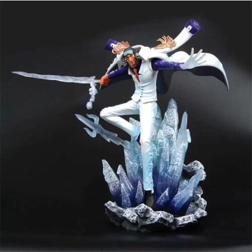 Anime One Piece Kuzan Battle Ver. GK PVC Action Figure Statue Collectible Model Big Size One Piece Toys Doll 34cm