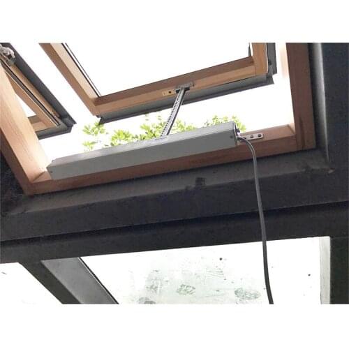 DC24V Automatic Electric Window Opener 100~400mm Adjustable Remote Control Smart Chain Type Sunroof Greenhouse Window Motor