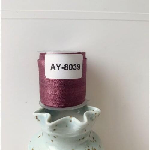 AY-8039 A Roll Wholesale 2mm-36mm 100% Pure Silk Embroidery Ribbons Handcraft Supply Double Faced Thin Taffeta Silk Ribbon