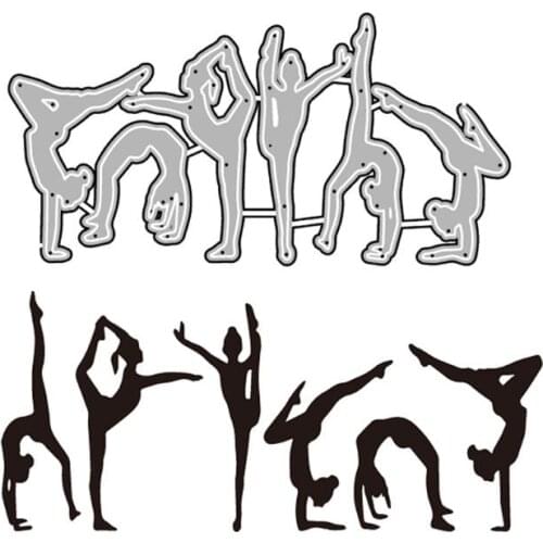 Ballet Catwalk Girl Metal Cutting Dies Stencil Scrapbooking DIY Album Stamp Paper Card Embossing Decor Craft New Dies for 2020