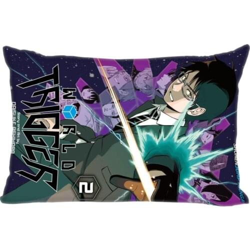 Anime World Trigger Double Sided Rectangle Pillowcase With Zipper Home Office Decorative Sofa Pillowcase Cushions Pillow Cover