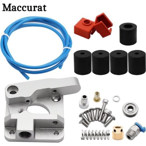 3D Printer Upgraded Extruder Kit Ender-3 V2 CR10 Extruder+Hot Bed Silicone Solid Spacer+PTFE Tube Creality 3D Printer Parts