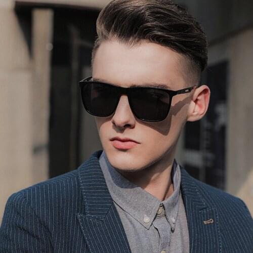 FONDYI 2020 High End Mens Metal Sunglasses Polarized Luxury TR90 Decent Shades UV400 Driving Sun Glasses lentes de sol With Box