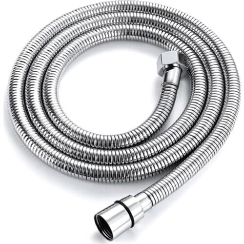1.5M(59-Inch) Anti-Kink Flexible Shower Hose Stainless Steel Polished Chrome Shower Head Hose