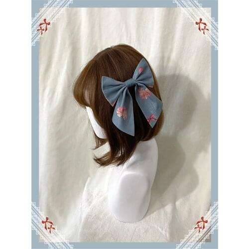 Lolita Headpiece Bow Cherry Macaron Lolita Headwear