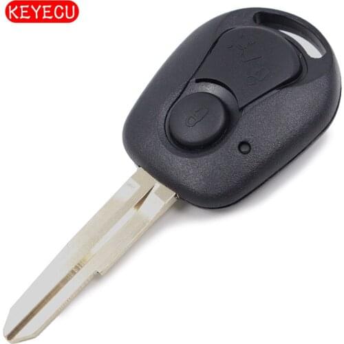 KEYECU 3pcs/lot Remote Key Shell Case Fob 2 Button for SsangYong Actyon Kyron Rexton