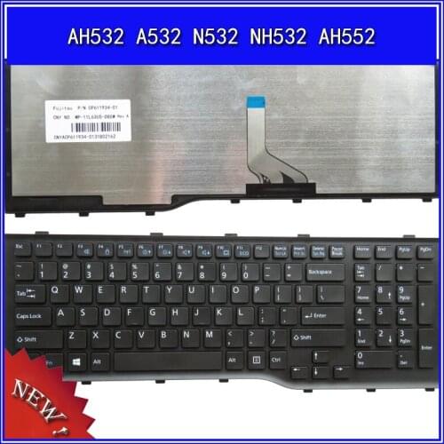 Laptop Keyboard for Fujitsu AH532 A532 N532 NH532 AH552 Notebook Replace Keyboard
