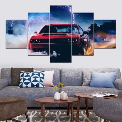 Crystal diamond mosaic,car Lightning demon 5d Diamond Painting 5pcs full square round resin picture Halloween decor 2019 New