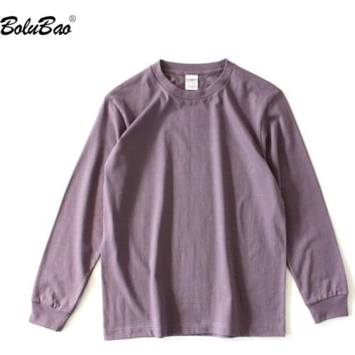 BOLUBAO Long-Sleeve T-Shirt Men O-neck Casual Slim Fit Cotton Fashion T Shirts Small O neck Looose Tops Male Sports T Shirt