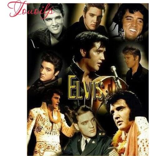 Elvis Photo Full Drill Mosaic Rhinestone 5D spuareDIY Diamond painting 3D cross stitch kits Home embroidery Needlework for gifts