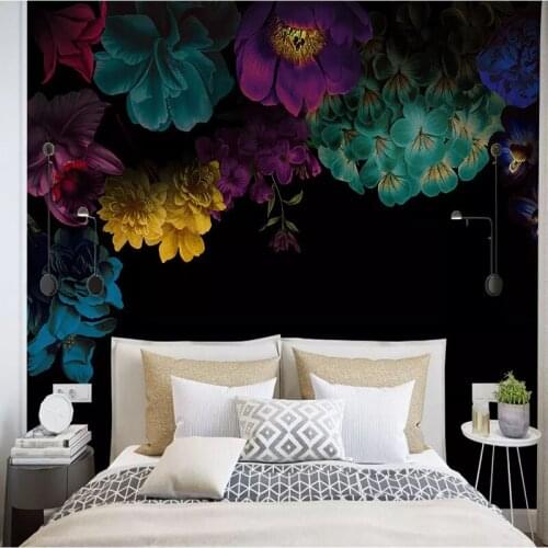 American Pastoral Color Rose Photo 3D Wall Wallpaper Living Room Bedroom Background Wall Paper Home Decor Mural Wall Covering