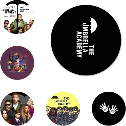 58mm New TV The Umbrella Academy logo Icons Pins Badge Decoration Brooches Metal Badges For Backpack Decoration
