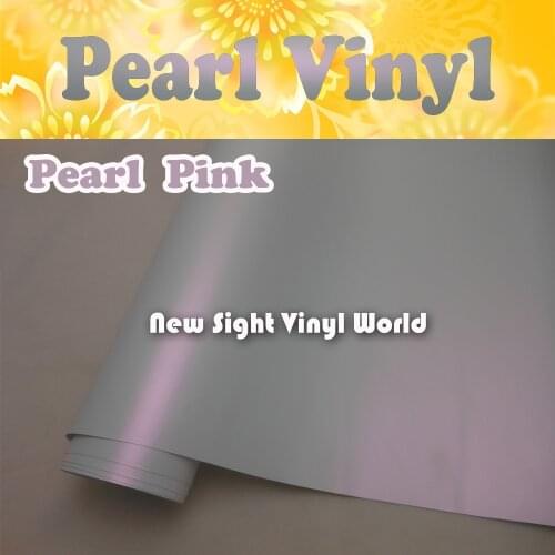 Pro Grade Pink Matte Pearl White Wrap Pink Matte Pearl Vinyl Film Air Free Bubble Car Wrapping Film
