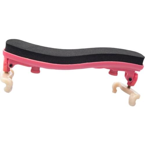 Adjustable Violin Shoulder Rest Pad Holder for 1/8 Size Violins Accessories Pink