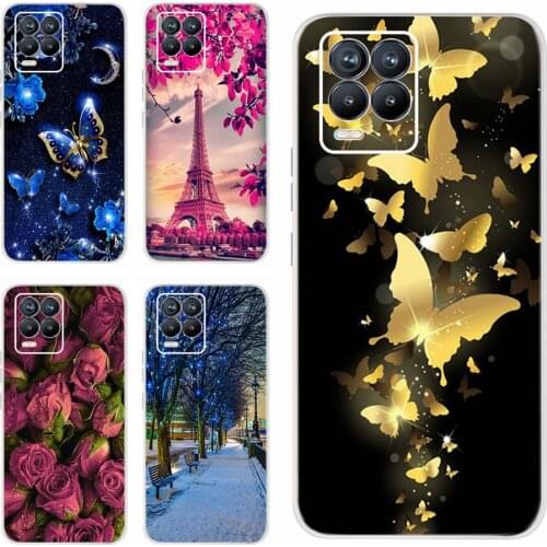 Realme 8 Case Soft TPU Clear Silicone Back Cover For Oppo Realme 8 Pro 8pro Realme8 RMX3085 Phone Cases Cute Fundas Bumper 6.4
