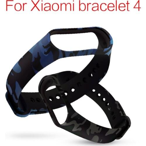 For Xiaomi Mi Band 4 Silicone Bracelet Strap Wristband Wrist Band Replacement For Xiaomi Mi Band 4 Camouflage Sport strap band