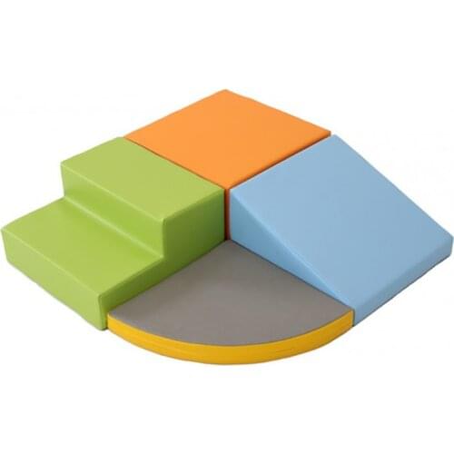 SoftScape Toddler Playtime Corner Climber,Indoor Active Play Structure for Toddlers and Kids,Safe Soft Foam for Crawl and Slide