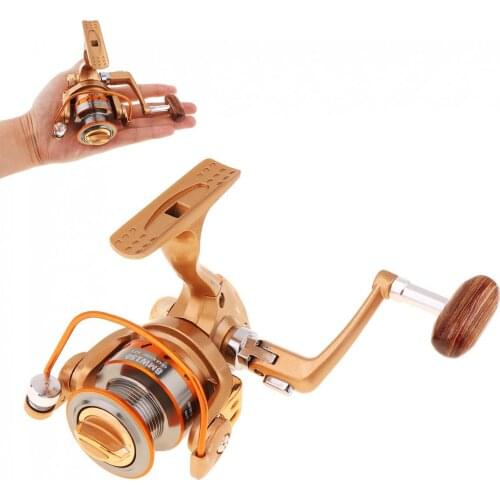 Spinning Fishing Reels 12+1 Ball Bearing Mini Palm Size Spinning Fishing Reel High Speed Metal Coil Poket Small Wheel