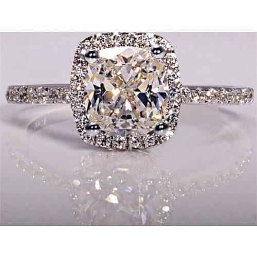 We have a lot of styles that we like to customize. 0.5-5 Carat ct Wedding Moissanite Diamond Ring Genuine 18K 750 White Gold