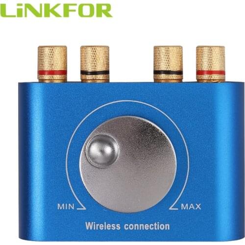 LiNKFOR HiFi Bluetooth Power Amplifier 50W + 50W Mini Digital Class D Audio Stereo Amp Support AUX USB Bluetooth Amplifier