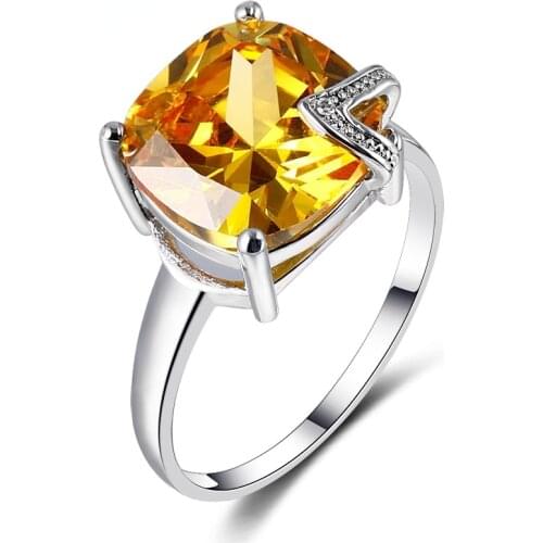 Charm Sample Design Created Gemstone Rings 925 Silver Women Fashion Party Wedding Anniversary Jewelry Gifts Daily Life Wholesale