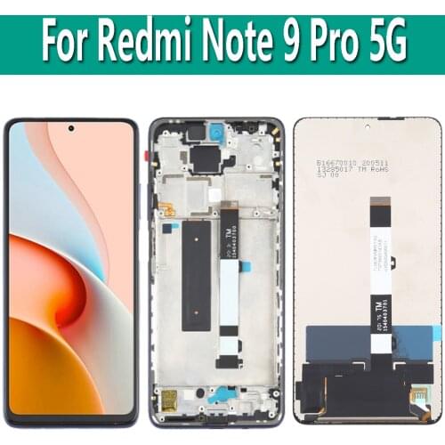 6.67" For Xiaomi Redmi Note 9 Pro 5G M2007J17CG LCD Display Touch Screen Digitizer Assembly Replacement Parts