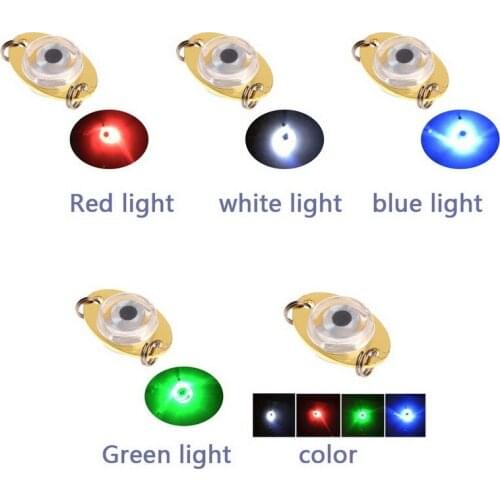 1PCS LED Fish Lamp Mini Fishing Lure Light LED Deep Drop Underwater Eye Shape Fishing Squid Fishing Bait Luminous Lure Wholesale