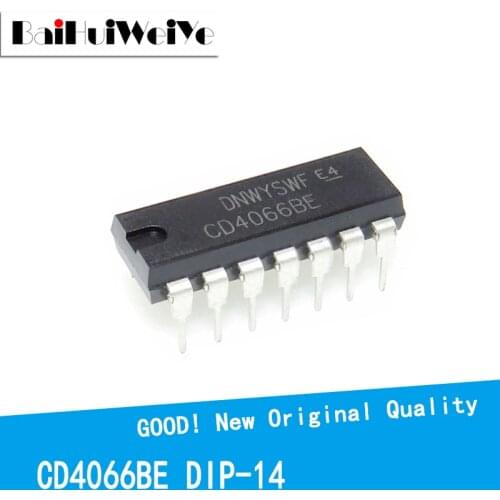 10PCS/LOT CD4066BE CD4066 405166BE DIP-14 4066 New Original IC Good Quality Chipset In Stock DIP14