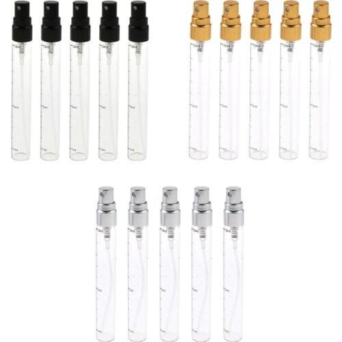 15pcs 10ml Empty Refillable Glass Spray Perfume Bottles Containers