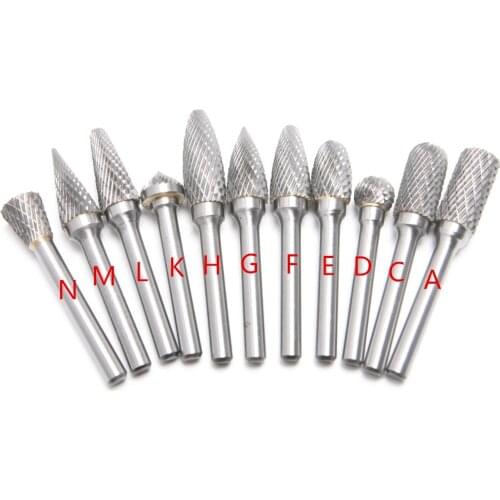 6*10Fixmee 1pc 10MM Head 6 Shank Tungsten Carbide Rotary Burrs Die Grinder Carving Cutter Bit metal file